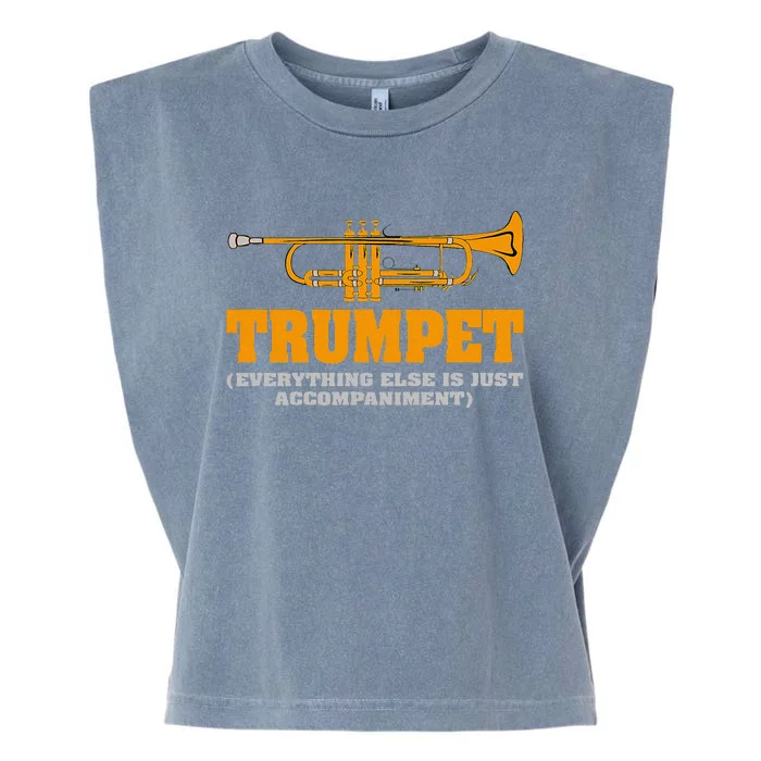 High School Marching Band Brass Horn Perfect Gift Garment-Dyed Women's Muscle Tee