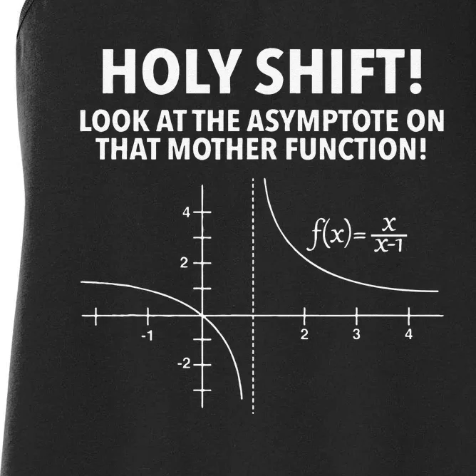 Holy Shift Math Geek and Nerd Funny Math PI Day Women's Racerback Tank