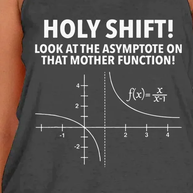 Holy Shift Math Geek and Nerd Funny Math PI Day Women's Knotted Racerback Tank