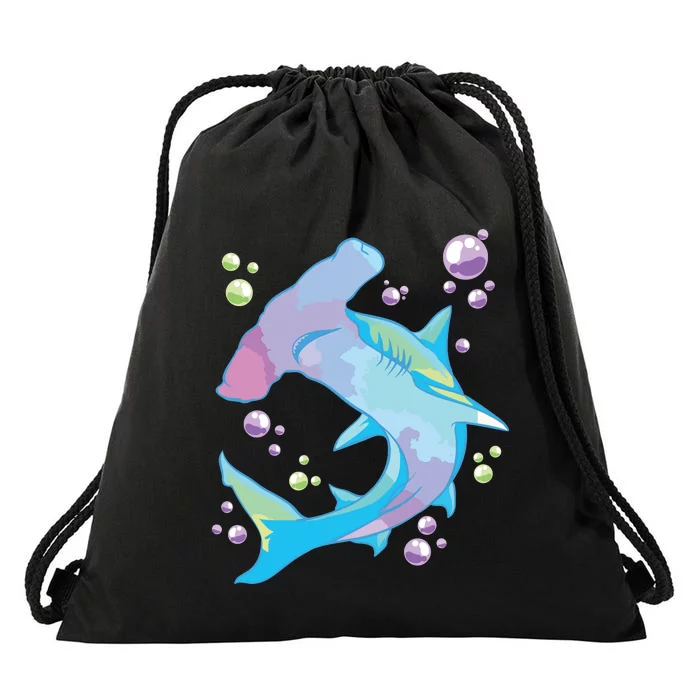 Hammerhead Shark Marine Life Gift For Drawstring Bag