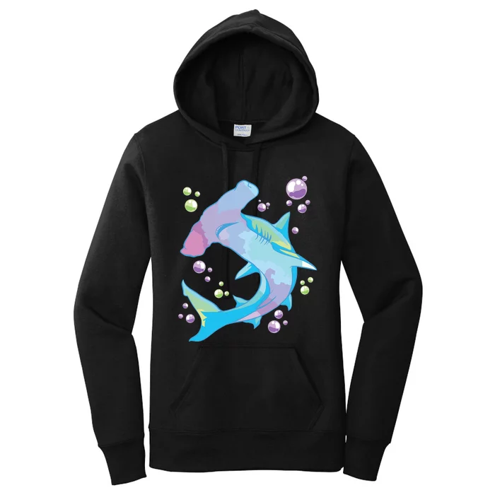 Hammerhead Shark Marine Life Gift For Women's Pullover Hoodie