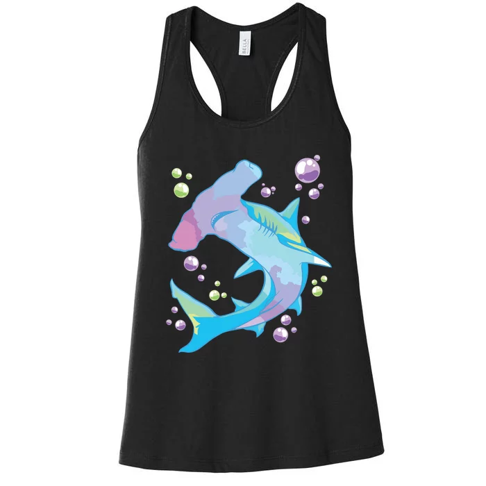 Hammerhead Shark Marine Life Gift For Women's Racerback Tank