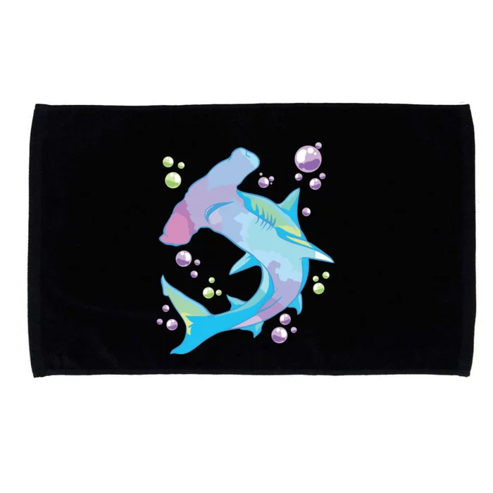 Hammerhead Shark Marine Life Gift For Microfiber Hand Towel