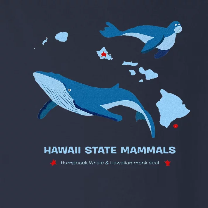 Hawaii State Map Hawaii Map Monk Seal & Humpback Whale Toddler Long Sleeve Shirt