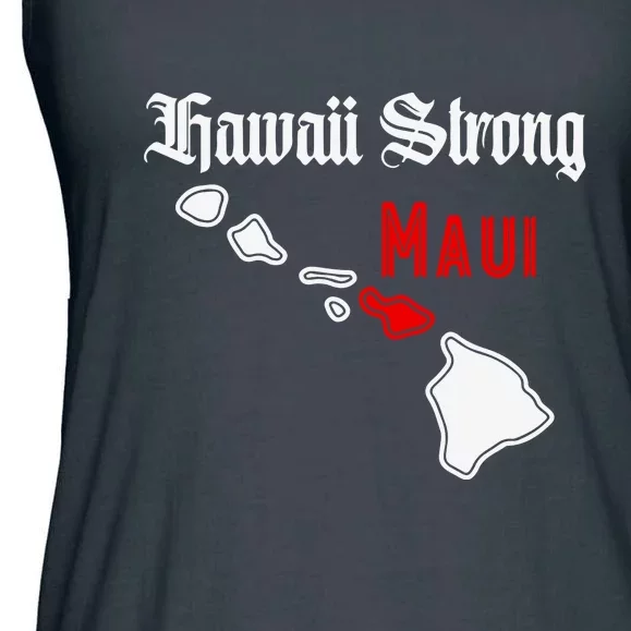 Hawaii Strong Maui Gift Ladies Essential Flowy Tank