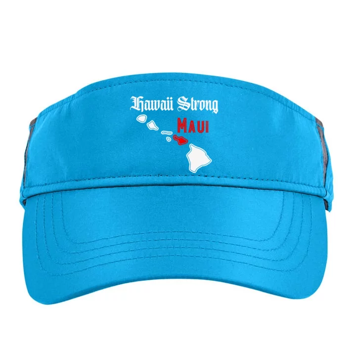 Hawaii Strong Maui Gift Adult Drive Performance Visor