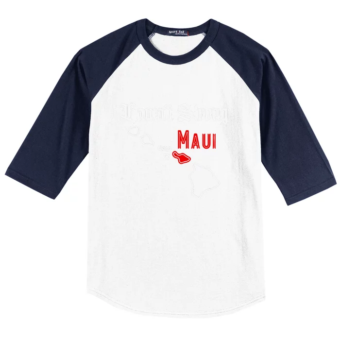 Hawaii Strong Maui Gift Baseball Sleeve Shirt