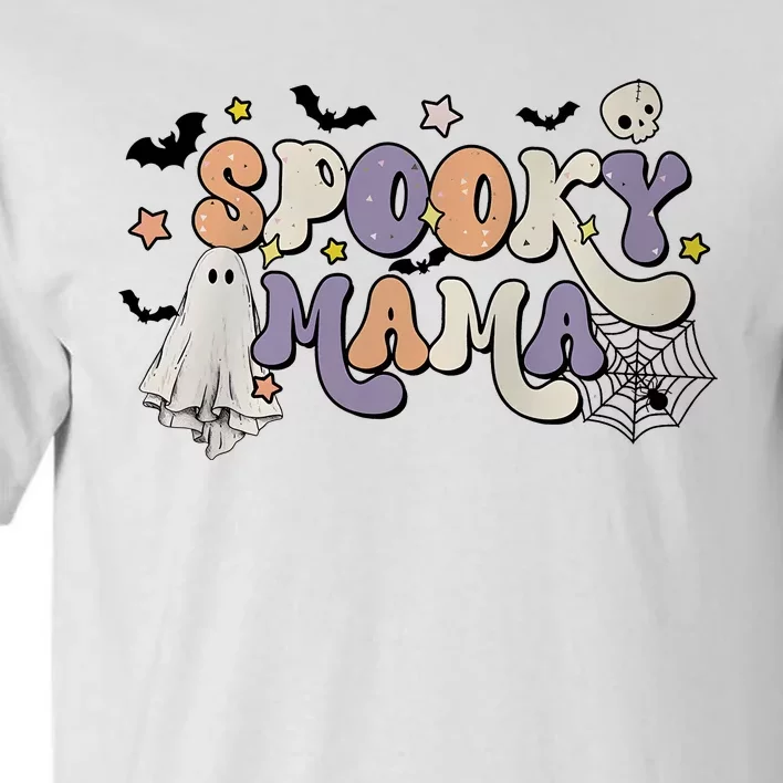 Halloween Spooky Mama Ghost Skeleton Spooky Vibe Tall T-Shirt