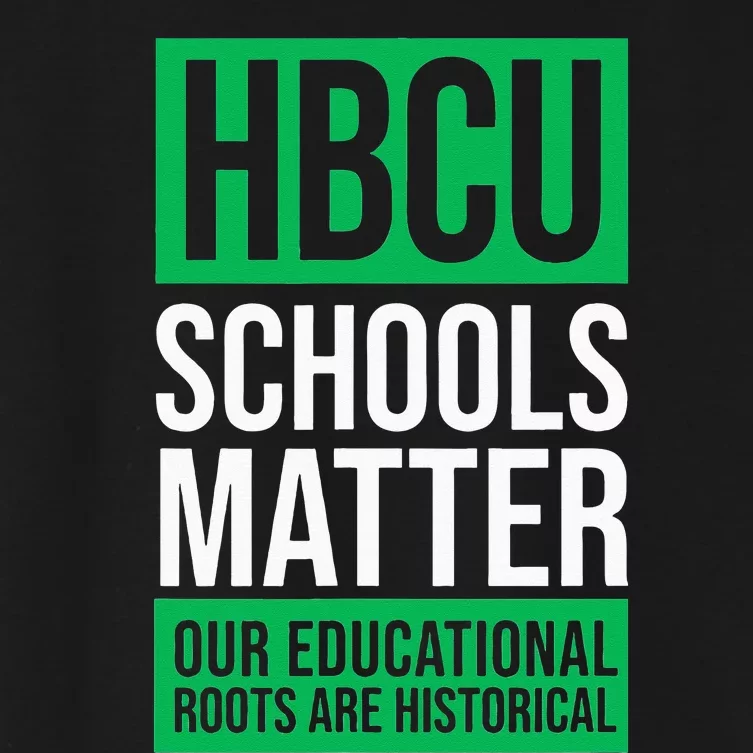 HBCU Schools Matter Historically Black College Pink & Green Women's Crop Top Tee