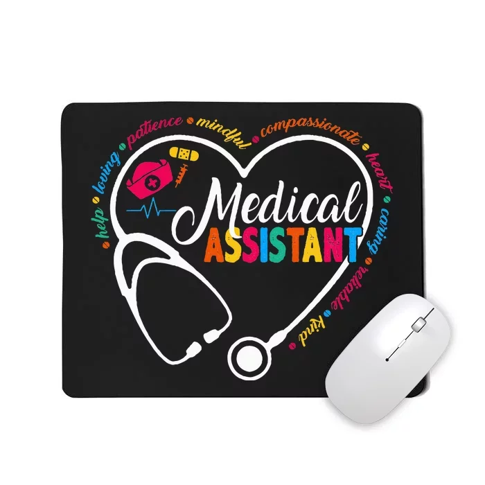 Heart Stethoscope Medical Assistant Mousepad