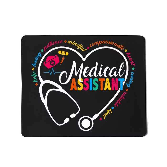 Heart Stethoscope Medical Assistant Mousepad