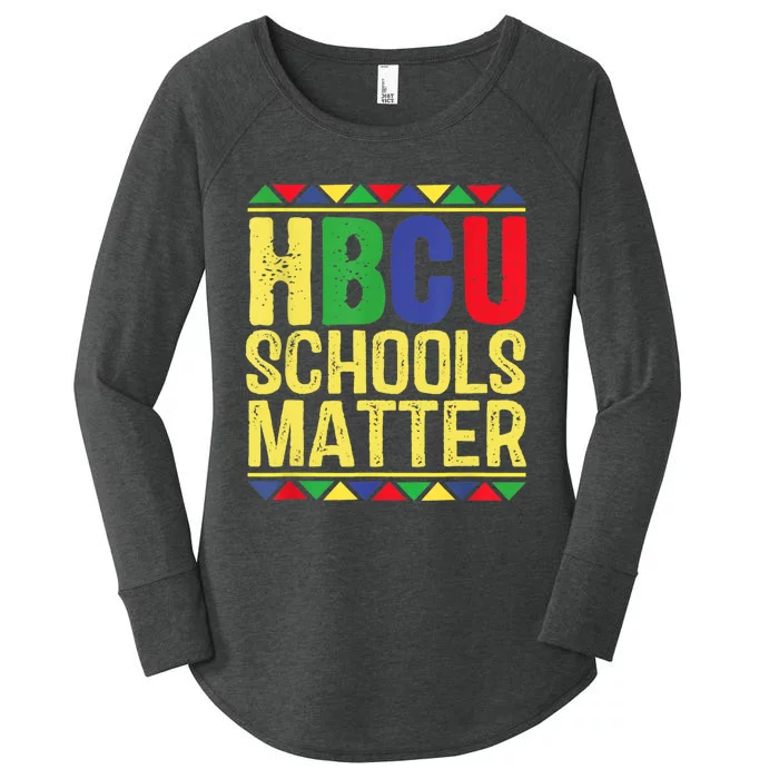 Hbcu Schools Matter Historical Black Colleges Women's Perfect Tri Tunic Long Sleeve Shirt