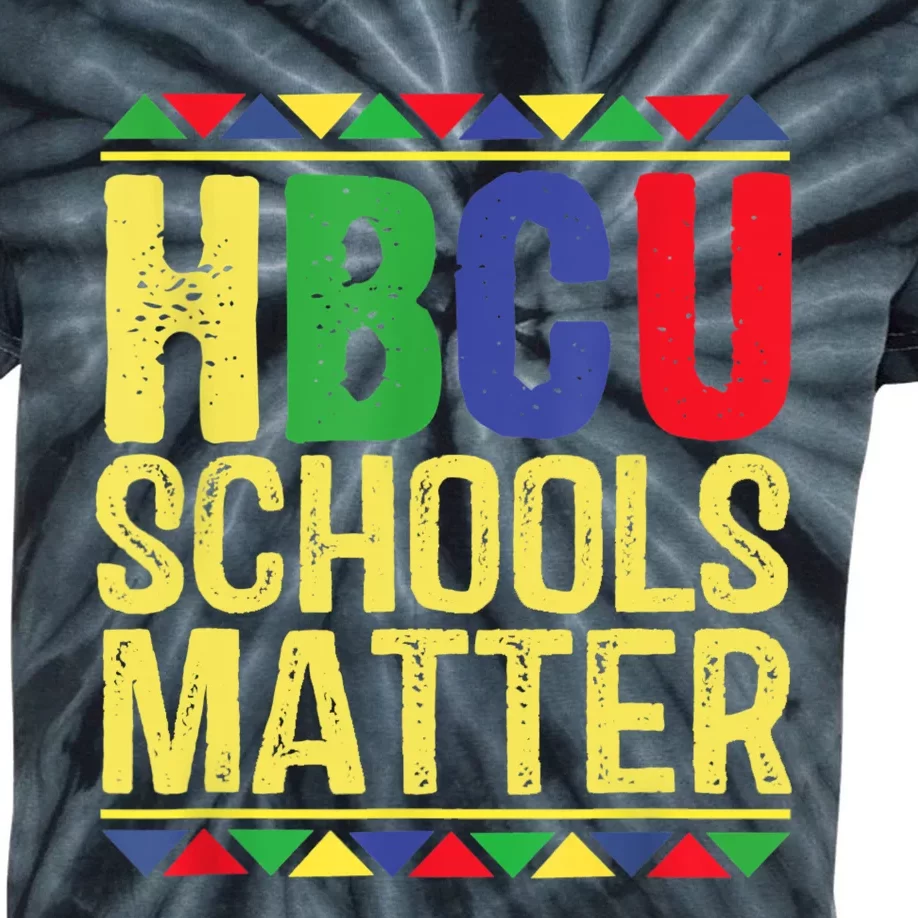 Hbcu Schools Matter Historical Black Colleges Kids Tie-Dye T-Shirt