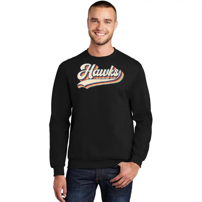 Hawks Sports Name Vintage Retro Gift Tall Sweatshirt