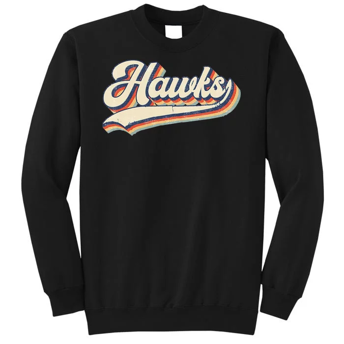 Hawks Sports Name Vintage Retro Gift Tall Sweatshirt