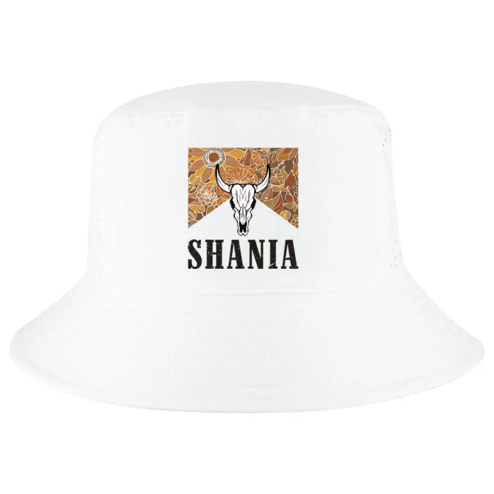 Howdy Shania Name Bull Skull Punchy Western Cowgirl Style Cool Comfort Performance Bucket Hat