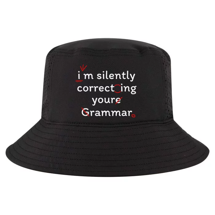 High School Nerd Math I Am Silently Correcting Your Grammar Cool Comfort Performance Bucket Hat