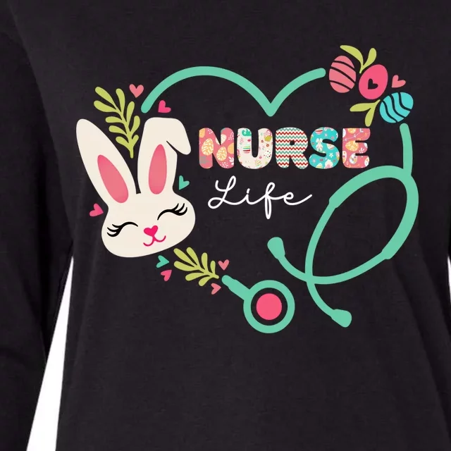 Heart Stethoscope Nurse Easter Nurse Life Funny Easter Day Great Gift Womens Cotton Relaxed Long Sleeve T-Shirt