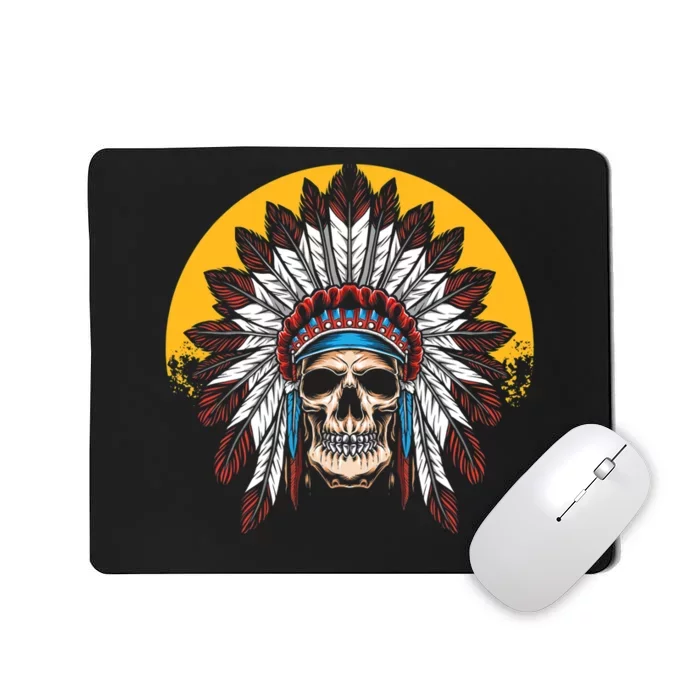 Headdress Skull Native American Heritage Native American Mousepad