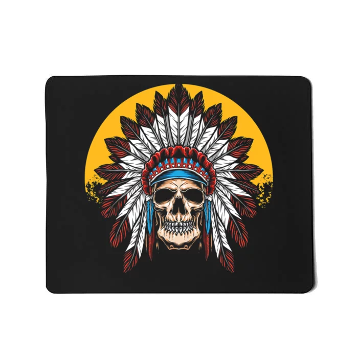 Headdress Skull Native American Heritage Native American Mousepad