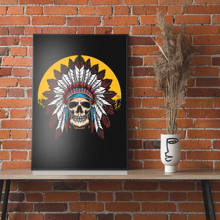 Headdress Skull Native American Heritage Native American Poster