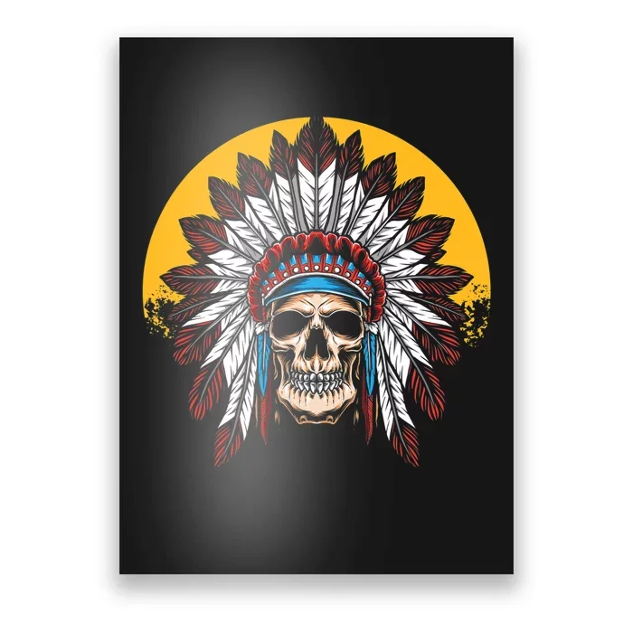 Headdress Skull Native American Heritage Native American Poster