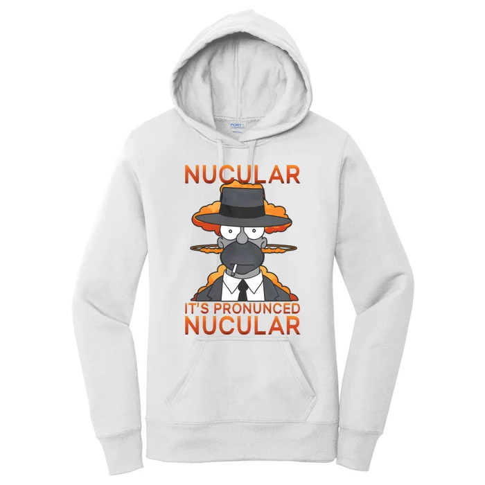 Homer Simpson Nucular ItS Pronunced Women's Pullover Hoodie