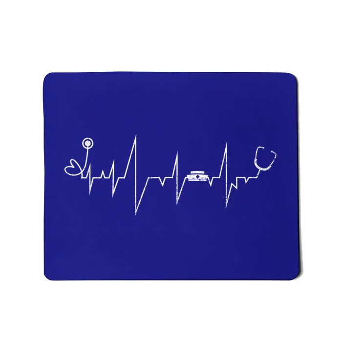 Heartbeat Stethoscope Nurse Gift Mousepad