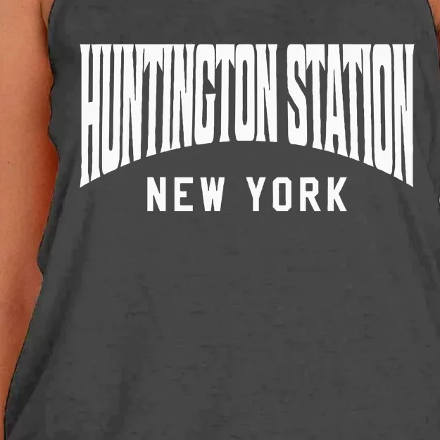 Huntington Station New York Women's Knotted Racerback Tank