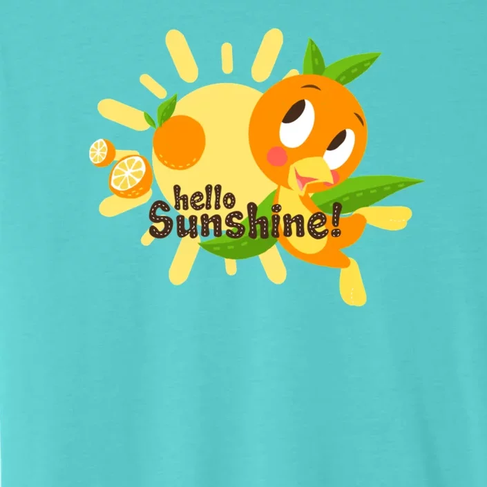 Hello Sunshine! Orange Bird (White Background) ChromaSoft Performance T-Shirt