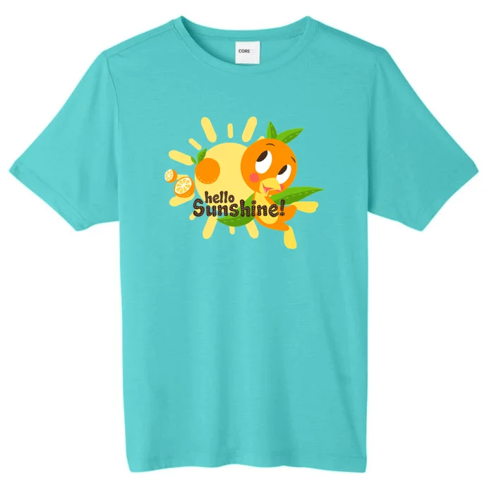 Hello Sunshine! Orange Bird (White Background) ChromaSoft Performance T-Shirt