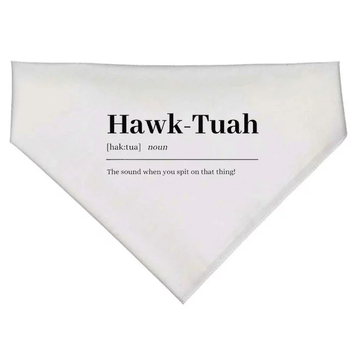 Hawktuahsound Spit On That Thing Funviral Quote USA-Made Doggie Bandana