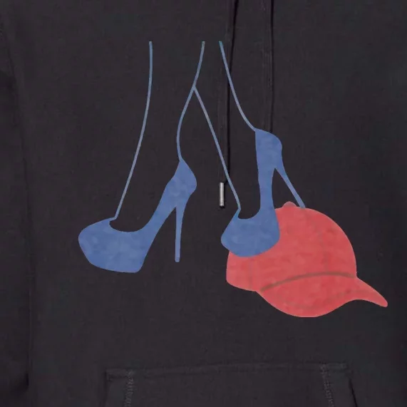 Heels Stepping On Red Maga Hat Election 2024 Premium Hoodie