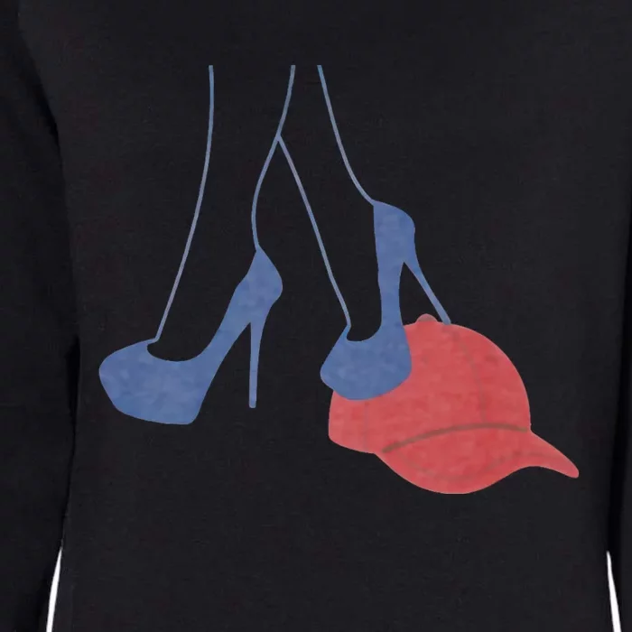 Heels Stepping On Red Maga Hat Election 2024 Womens California Wash Sweatshirt