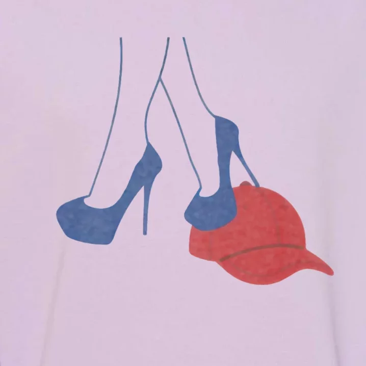 Heels Stepping On Red Maga Hat Election 2024 Garment-Dyed Sweatshirt