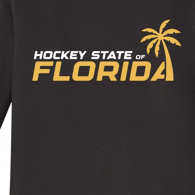 Hockey State Of Florida Baby Long Sleeve Bodysuit