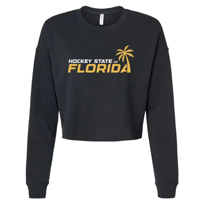 Hockey State Of Florida Cropped Pullover Crew