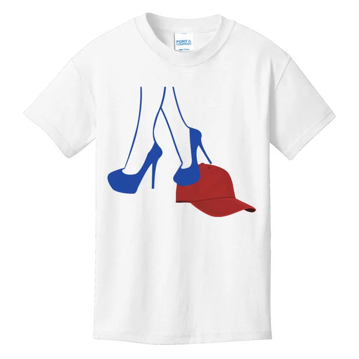 Heels Stepping On Red Hat Kids T-Shirt