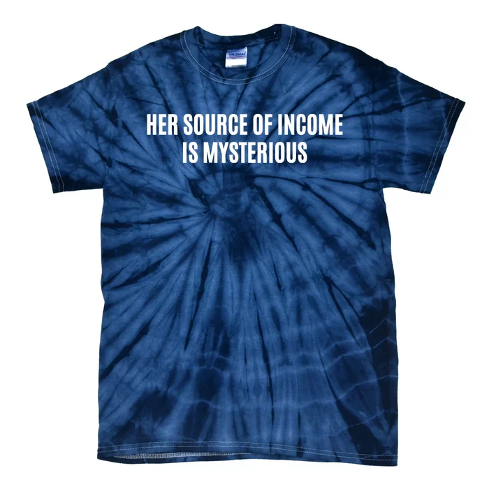 Her Source Of Income Is Mysterious Tie-Dye T-Shirt