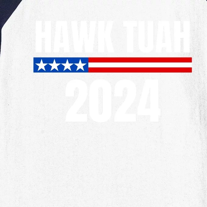 Hawk Spit On That Thing Presidential Candidate Parody Baseball Sleeve Shirt