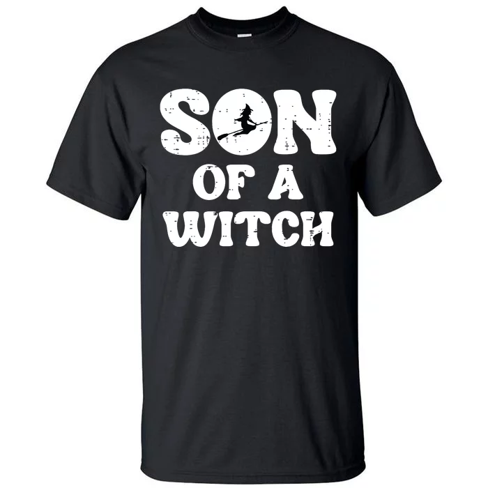 Halloween Son Of A Witch Funny Costume Family Boy Kids Teen Tall T-Shirt