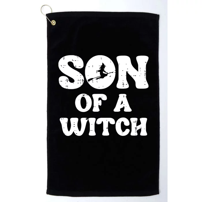 Halloween Son Of A Witch Funny Costume Family Boy Kids Teen Platinum Collection Golf Towel