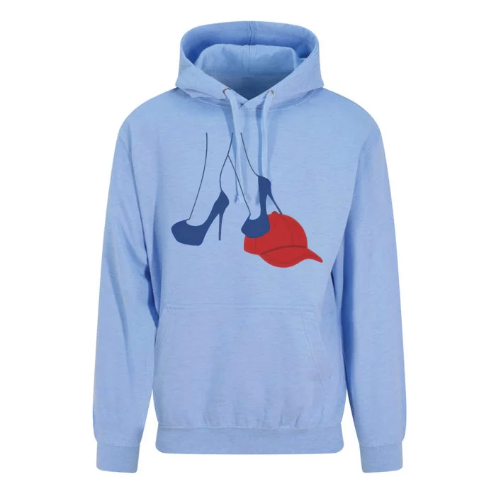 Heels Stepping On Red Maga Hat Election 2024 Unisex Surf Hoodie