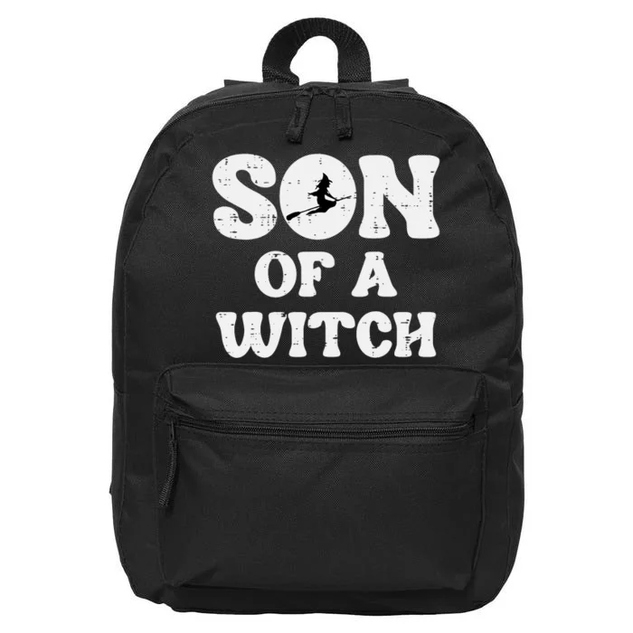 Halloween Son Of A Witch Funny Costume Family 16 in Basic Backpack