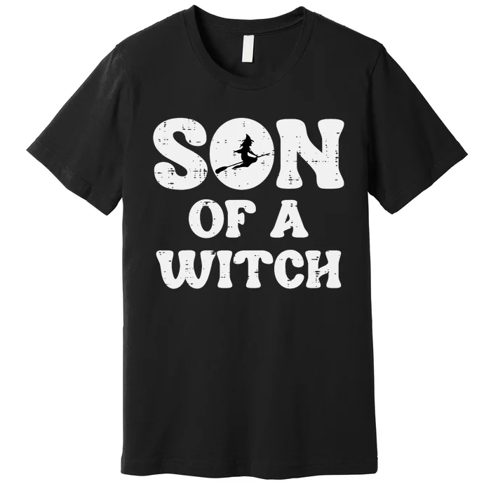 Halloween Son Of A Witch Funny Costume Family Premium T-Shirt