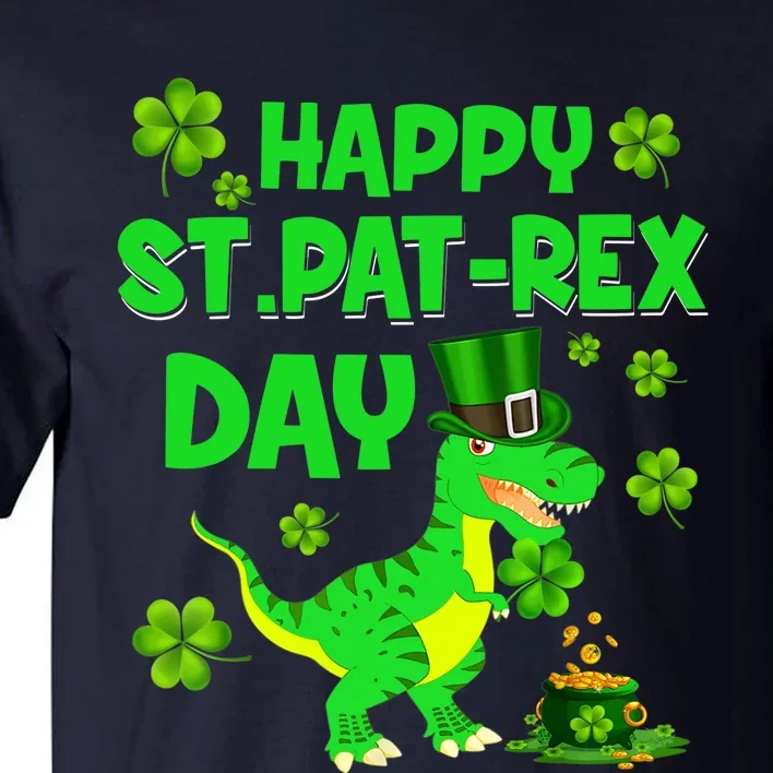 Happy St Pat Rex Day Dinosaur Irish Shamrock St Patricks Day Tall T-Shirt