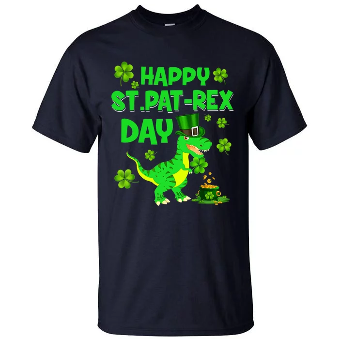 Happy St Pat Rex Day Dinosaur Irish Shamrock St Patricks Day Tall T-Shirt