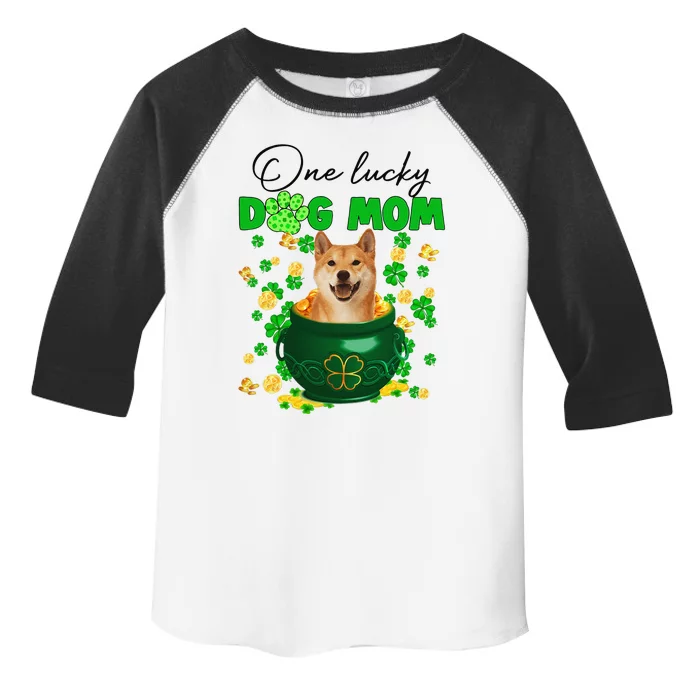 Happy St. Patrick's Day Funny Saint Patricks Shiba Inu Dog Toddler Fine Jersey T-Shirt