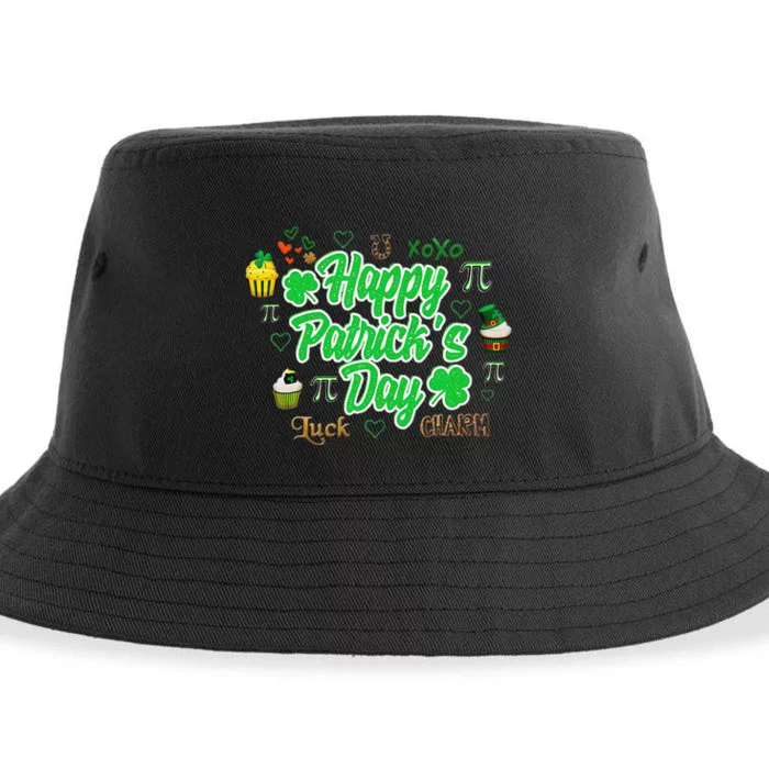 Happy Saint Patrick's Day Pi Luck & Charm Sustainable Bucket Hat