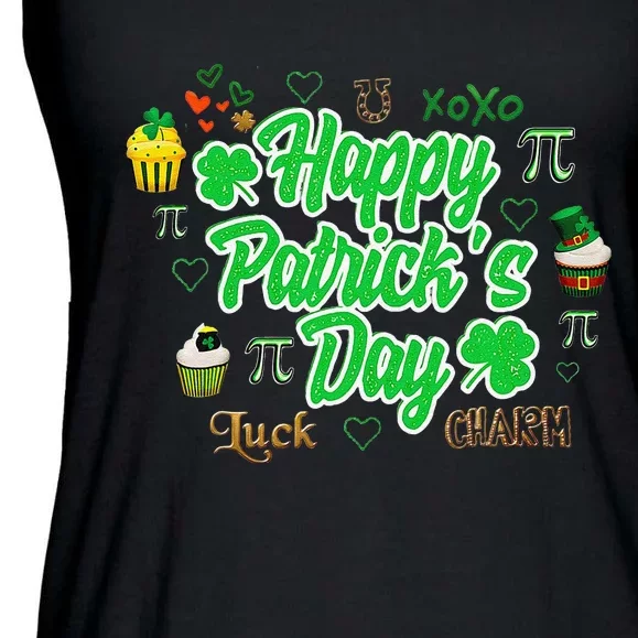 Happy Saint Patrick's Day Pi Luck & Charm Ladies Essential Flowy Tank